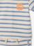 Terry Cloth Shorts + T-Shirt Ensemble for Babies grey blue+striped blue+taupe - vertbaudet enfant 