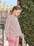Girl's blouse with smocked sleeves ecru+pale pink - vertbaudet enfant 