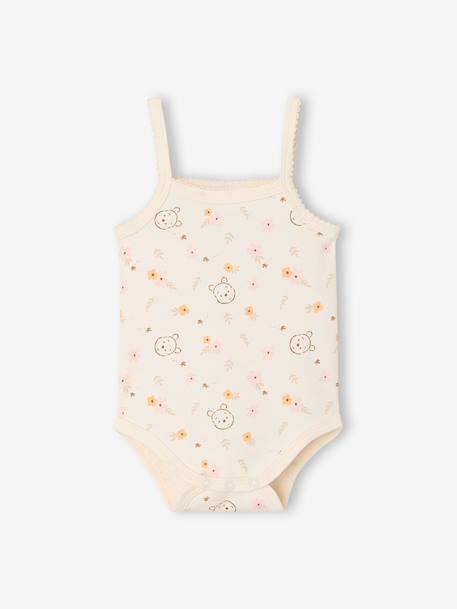 Pack of 2 WINNIE L'OURSON sleeveless bodysuits pale pink - vertbaudet enfant 