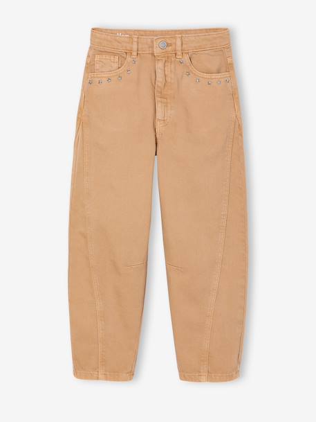 Girl's balloon trouser cappuccino - vertbaudet enfant 