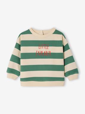 Bébé-Pull, gilet, sweat-Sweat-Sweat bébé manches longues rayés