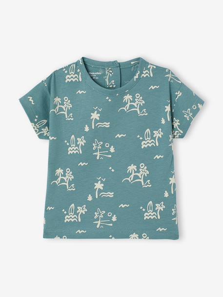 Pack of 2 short-sleeved t-shirts for babies ecru - vertbaudet enfant 