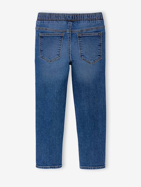 Pack of 2 Slim Leg Jeans with Elasticated, Adjustable Waist denim grey+double stone+stone - vertbaudet enfant 