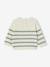 Striped knitted baby jumper caramel+navy blue+sage green - vertbaudet enfant 