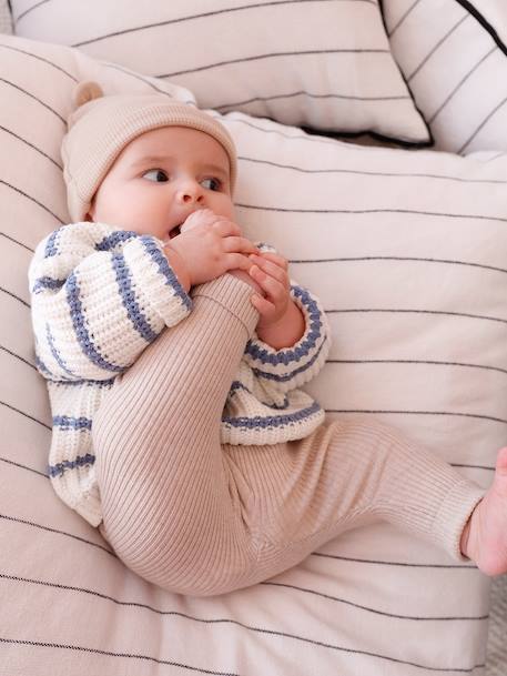 Sailor-Type Jumper with Opening on the Back, for Babies blue - vertbaudet enfant 