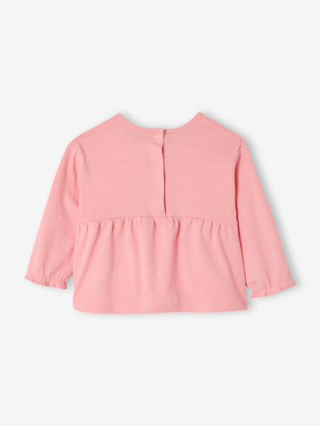 Pack of 2 long-sleeved baby t-shirts rose - vertbaudet enfant 