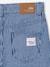 Girl's wide-leg striped trousers striped blue - vertbaudet enfant 