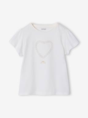T-shirt manches courtes fille - vertbaudet enfant Fille-T-shirt, sous-pull-T-shirt-T-shirt manches courtes fille