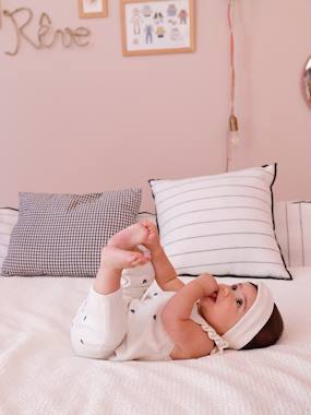 -Coffret naissance salopette fille et bandeau