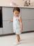 Girls' cotton playsuit striped blue - vertbaudet enfant 