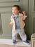Shirt with Press Studs for Babies sandy beige+taupe - vertbaudet enfant 