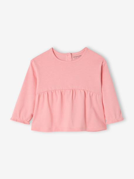 Pack of 2 long-sleeved baby t-shirts rose - vertbaudet enfant 