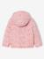 Doudoune fille légère réversible anthracite+rose pâle - vertbaudet enfant 