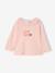 Pack of 2 long-sleeved frilled T-shirts pale pink - vertbaudet enfant 