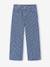 Girl's wide-leg striped trousers striped blue - vertbaudet enfant 