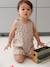 Printed Playsuit for Baby Girls beige - vertbaudet enfant 