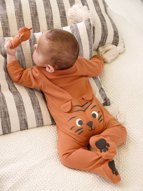 Newborn pyjamas and comforter set camel - vertbaudet enfant 