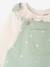 Baby dungaree and heart T-shirt set aqua green - vertbaudet enfant 