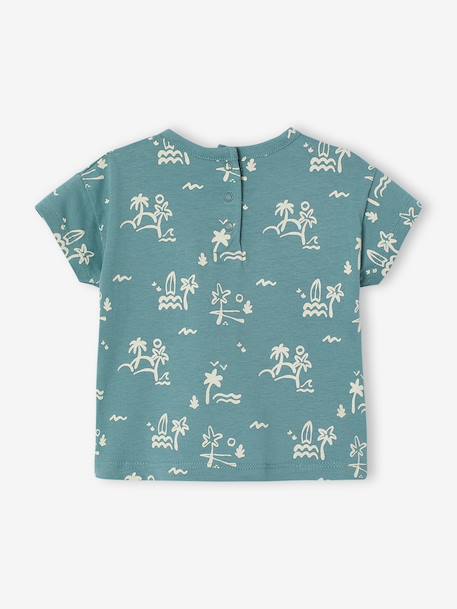 Pack of 2 short-sleeved t-shirts for babies ecru - vertbaudet enfant 