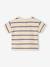 Striped cotton baby T-shirt striped blue+striped green - vertbaudet enfant 