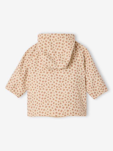 Rain coat 3-in-1 for baby girls with leopard print ecru - vertbaudet enfant 