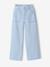 Girl's wide-leg striped trousers striped blue - vertbaudet enfant 
