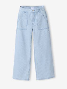 Fille-Pantalon large fille rayé