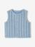 Denim flower sleeveless cardigan for babies stone - vertbaudet enfant 