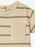 Striped cotton baby T-shirt striped blue+striped green - vertbaudet enfant 