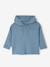 Striped Jumper with Hood, for Babies denim blue+ecru+tomato red - vertbaudet enfant 