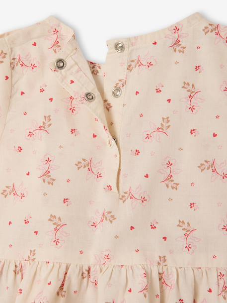 Set of blouse and shorts for baby girls ecru - vertbaudet enfant 