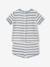 Terry Cloth Shorts + T-Shirt Ensemble for Babies grey blue+striped blue+taupe - vertbaudet enfant 