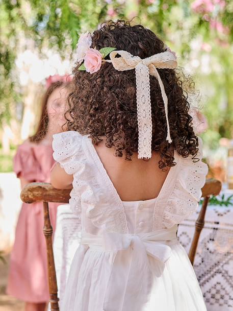 Frilly skater dress white - vertbaudet enfant 