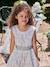 Occasion Wear Dress with Floral Print, for Girls light blue+pale pink+printed pink+printed white+white - vertbaudet enfant 