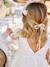 Girl's lace and tulle dress white - vertbaudet enfant 