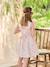 Occasion Wear Dress with Floral Print, for Girls light blue+pale pink+printed pink+printed white+white - vertbaudet enfant 