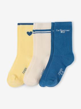 Fille-Lot 3 chaussettes assorties