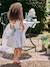Occasion Wear Dress with Floral Print, for Girls light blue+pale pink+printed pink+printed white+white - vertbaudet enfant 