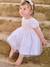 Embroidered Tulle Dress for Baby Girls white - vertbaudet enfant 