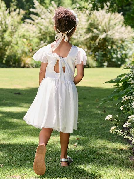 Girl's special occasion dress white - vertbaudet enfant 