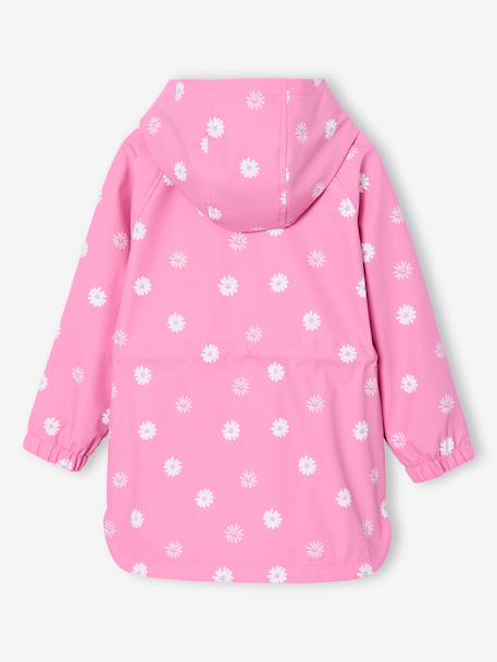Ciré fille à capuche motifs magiques bleu ciel+rose+sauge imprimé - vertbaudet enfant 