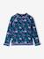 Girl's UV Protection one-piece swimsuit navy blue - vertbaudet enfant 