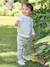 Trousers with Removable Braces for Babies sage green - vertbaudet enfant 