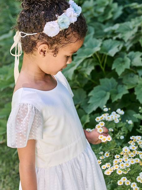 Girl's special occasion dress white - vertbaudet enfant 