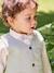 Set: shirt, cardigan and bow tie for babies sage green - vertbaudet enfant 