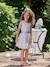 Occasion Wear Dress with Floral Print, for Girls light blue+pale pink+printed pink+printed white+white - vertbaudet enfant 