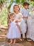 Embroidered Tulle Dress for Baby Girls white - vertbaudet enfant 