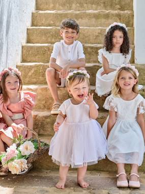 -Robe bébé fille tulle broderie