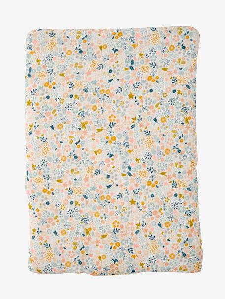 Matelas à langer pour poupon en gaze de coton rose - vertbaudet enfant 