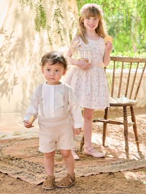 -Ensemble bébé chemise et short cérémonie